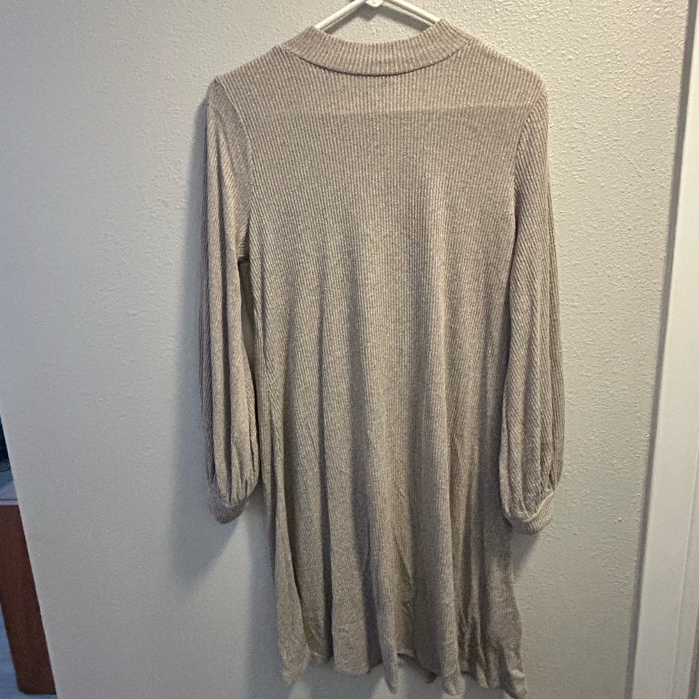 Brand new EXPRESS with tags size L sweater dress in light tan